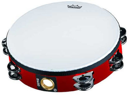 Picture of Remo TA-5210-52 Fiberskyn Tambourine - Quadura Deep Red, 10"