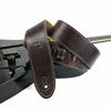 Picture of Perri's Leathers Deluxe Soft Italian Leather Guitar Strap, Super Soft Suede Backing, 2" inches Wide, Adjustable length from 43.5" to 56" inches, Mahogany