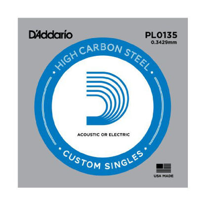 Picture of D'Addario PL0135 Plain Steel Guitar Single String, .0135