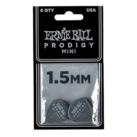 Picture of Ernie Ball Prodigy Guitar Picks, Black, 1.5 mm mini