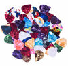 Picture of Guitar Picks Medium Gauge Assorted Pearl Variety Sampler Pack Celluloid - 50 Pcs Mixed Colorful - Plectrums for Gift Acoustic Guitar, Bass and Electric Guitar - 0.71mm