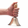 Picture of Extra Loud Solid Brass Hand Call Bell with Wooden Handle