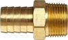 Picture of Anderson Metals Brass Hose Fitting, Connector, 3/16" Barb x 1/4" Male Pipe