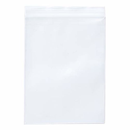 Clear Resealable Zip Plastic Bags, 2 Mil Thick Transparent Poly