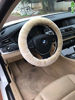 Picture of ANDALUS Car Steering Wheel Cover, Fluffy Pure Australia Sheepskin Wool, Universal 15 inch (Pearl)