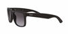 Picture of Ray-Ban RB4165 Justin Rectangular Sunglasses, Black Rubber/Grey Gradient, 51 mm