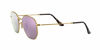 Picture of Ray-Ban Unisex-Adult RB3548N Flat Lens Sunglasses, Shiny Gold/Lilac Flash, 54 mm