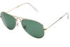 Picture of Foldies Gold Folding Aviators with Polarized Classic Green Lenses