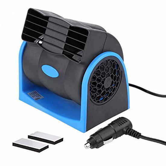 Picture of HITOPTY 12v Electric Car Dash Fan with Cigarette Lighter Plug for Auto Sedan Vehicle Pickup Van