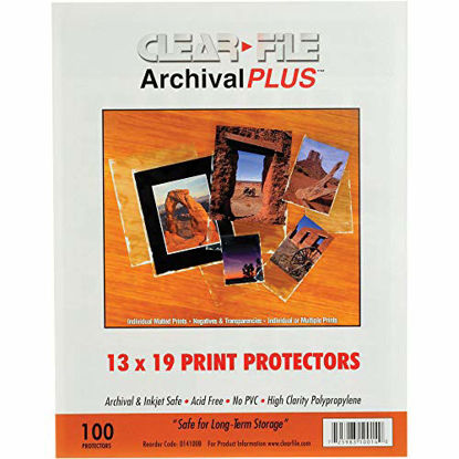 Picture of Archival-Plus Print Protector, 13 x 19" - 100 Pack, 014100B, ARCHIVAL STORAGE-for Prints