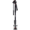 Picture of Manfrotto MVMXPROA42WUS Aluminum Video Monopod With 2-Way Video Head, Black ,4 section