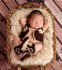 Picture of Pinbo Newborn Baby Photography Prop Crochet Knitted Cowboy Vest Shoes