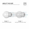 Picture of AhaStyle 3 Pairs AirPods Ear Tips Silicone Earbuds CoverNot Fit in The Charging Case Compatible with Apple AirPods/AirPods 2/ EarPods (3 Pairs Small, White)