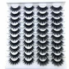 Picture of HBZGTLAD 20 pairs 3D Mink Lashes Natural False Eyelashes Dramatic Volume Fake Lashes Makeup Eyelash Extension Silk Eyelashes(002)