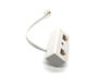 Picture of 2-Way RJ11 Telephone Plug to RJ11 Socket Adapter and Splitter for Landline Telephone
