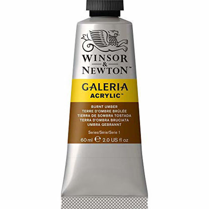 Picture of Winsor & Newton Galeria Acrylic Paint, 60-ml Tube, Burnt Umber, 2 Fl Oz