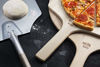 Picture of New Star Foodservice 50363 Restaurant-Grade Wooden Pizza Peel, 19" L x 18" W Plate, with 17" L Wooden Handle, 36" Overall Length