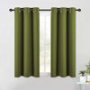 Picture of NICETOWN Living Room Window Curtain Panels, Thermal Insulated Solid Grommet Blackout Draperies/Drapes on Christmas & Thanksgiving (One Pair, 42 by 54-Inch, Olive Green)