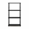 Picture of Furinno Turn-N 4-Tier Multipurpose Shelf Display Rack with Classic Tubes, Americano/Black