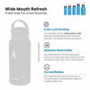 Picture of Hydro Flask Water Bottle - Stainless Steel & Vacuum Insulated - Wide Mouth 2.0 with Leak Proof Flex Cap - 20 oz, Stone