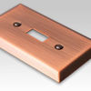 Picture of AMERELLE 163T4AC Century Quadruple Toggle Steel Wallplate in Antique Copper