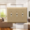 Picture of AMERELLE 163TTTBZ Century Triple Toggle Steel Wallplate in Brushed Bronze