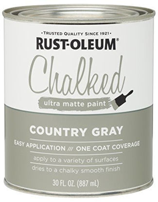 Picture of Rust-Oleum, Country Gray 285141 Ultra Matte Interior Chalked Paint 30 oz, 30oz Can