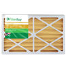 Picture of FilterBuy 14x24x4 MERV 11 Pleated AC Furnace Air Filter, (Pack of 2 Filters), 14x24x4 - Gold