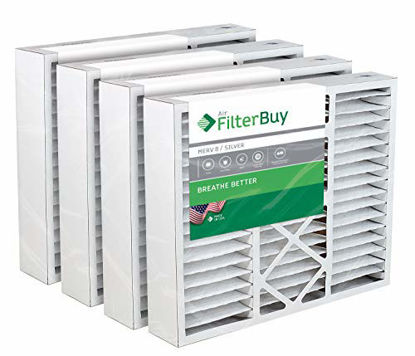 Picture of FilterBuy 16x26x5 Electro-Air Replacement AC Furnace Air Filters - AFB Silver MERV 8 - Pack of 4 Filters. Designed to replace F825-0548.