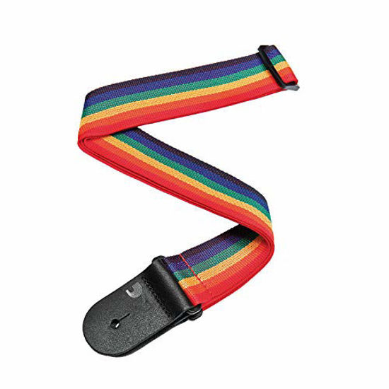 Picture of D'Addario Polypropylene Guitar Strap, Rainbow