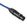 Picture of LyxPro 10 Feet XLR Microphone Cable Balanced Male to Female 3 Pin Mic Cord for Powered Speakers Audio Interface Professional Pro Audio Performance and Recording Devices - Blue