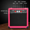 Picture of LyxPro Electric Guitar Amp 20 Watt Amplifier Built In Speaker Headphone Jack And Aux Input Includes Gain Bass Treble Volume And Grind - Pink