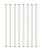 Picture of Burry Life Science Glass Stick 12" Length Stir Rod with Both Ends Round 8pcs/pk