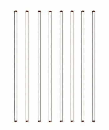 Picture of Burry Life Science Glass Stick 12" Length Stir Rod with Both Ends Round 8pcs/pk