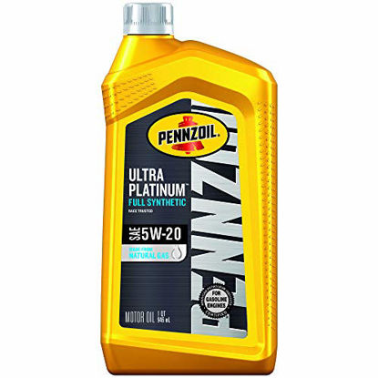 Picture of Pennzoil 550040863 Ultra Platinum Full Synthetic 5W-20 Motor Oil (1-Quart, Single Pack)