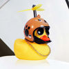 Picture of wonuu Rubber Duck Toy Car Ornaments Yellow Duck Car Dashboard Decorations with Propeller Helmet