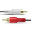 Picture of 2-RCA Male to 2-RCA Male (6 FT), Fosmon Dual 2 RCA Cable, Stereo Audio 2RCA Cord Male to Male Connector