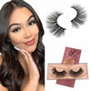 Picture of GOO GOO Mink Lashes 18mm 3D Layered Effect Siberian Mink Fur False Eyelashes Natural Fake Eyelashes Hand Made Strips Eyelashes Reusable Make Up 1 Pair Type