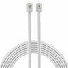 Picture of Power Gear Telephone Line Cord, 7 Feet, Phone Cord, Modular Jack Ends, Works for Phone, Modem or Fax Machine, for Use in Home or Office, White, 76581