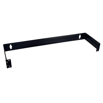 Picture of InstallerParts 1U Mounting Hinge for 12/24 Port Patch Panel - Wall Mount Bracket for Data Network or Phone Terminations