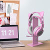 Picture of SOMIC Pink Headphone Stand Gaming Headset Holder with Solid Base and Flexible Earphone Hanger with Supporting for All Headphones Size