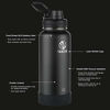 Picture of Takeya Actives Insulated Stainless Steel Water Bottle with Spout Lid, 24 oz, Onyx