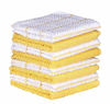 Picture of AMOUR INFINI Cotton Terry Kitchen Dish Cloths | Set of 8 | 12 x 12 Inches | Super Soft and Absorbent |100% Cotton Dish Rags | Perfect for Household and Commercial Uses | Yellow