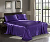 Picture of Satin Sheets California King [4-Piece, Purple] Luxury Silky Bed Sheets - Extra Soft 1800 Microfiber Sheet Set, Wrinkle, Fade, Stain Resistant - Deep Pocket Fitted Sheet, Flat Sheet, Pillow Cases