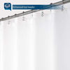 Picture of Waterproof Fabric Shower Curtain Liner 70" W x 72" H - Hotel Quality, Machine Washable, White Shower Liner for Bath Tub, 70x72 Inches