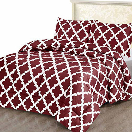 GetUSCart- Utopia Bedding Printed Comforter Set (King/Cal King, Red) with 2  Pillow Shams - Luxurious Brushed Microfiber - Down Alternative Comforter -  Soft and Comfortable - Machine Washable