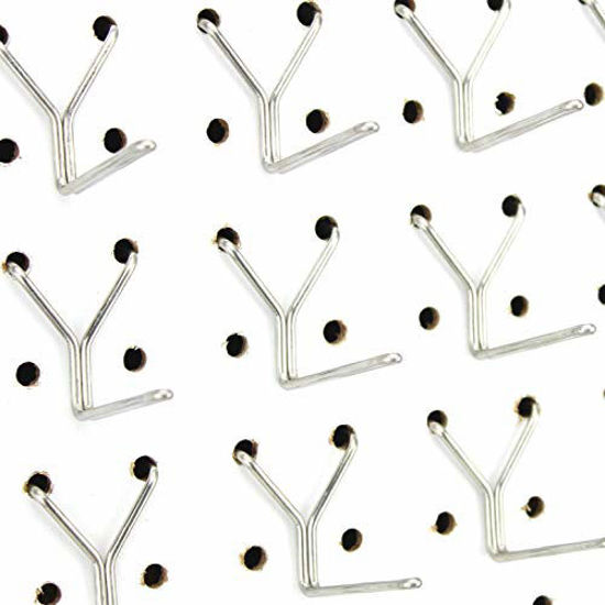 4 Plastic Pegboard Hooks Garage/ Tools/ Storage/ Organization/ Jewelry/  Craft - Multi-Colors (25, Black)