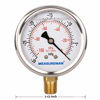 Picture of MEASUREMAN 2-1/2" dial, 1/4"NPT Lower, Glycerin Filled, Stainless Steel case, Brass Inside, 30inHg/-100kpa-0