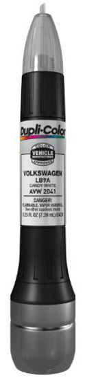 Picture of Dupli-Color AVW2041 Candy White Volkswagen Exact-Match Scratch Fix All-in-1 Touch-Up Paint - 0.5 oz (0.25 oz. paint color and 0.25 oz. of clear)