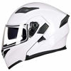 Picture of ILM Motorcycle Dual Visor Flip up Modular Full Face Helmet DOT 6 Colors (S, WHITE)